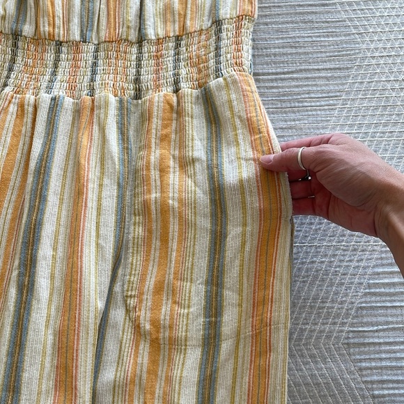 Prana California Dreaming Maxi Dress M Organic Cotton In Golden Hour Stripe - Picture 13 of 15